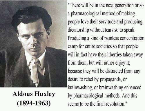 Aldous Huxley FB Conspiracy Post