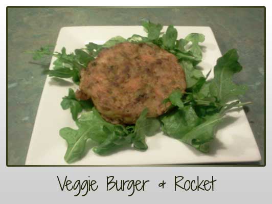 Veggie Burger & Rocket